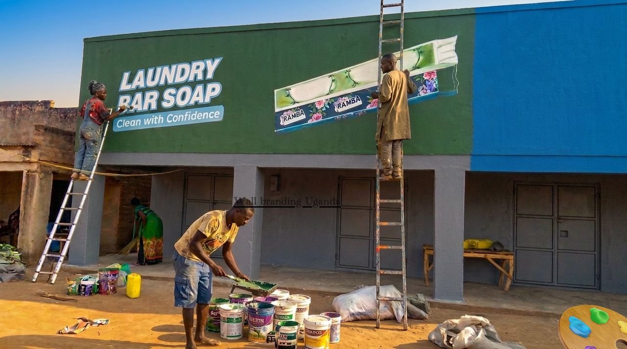 Commercial Wall Branding Painting in Execution – Uganda