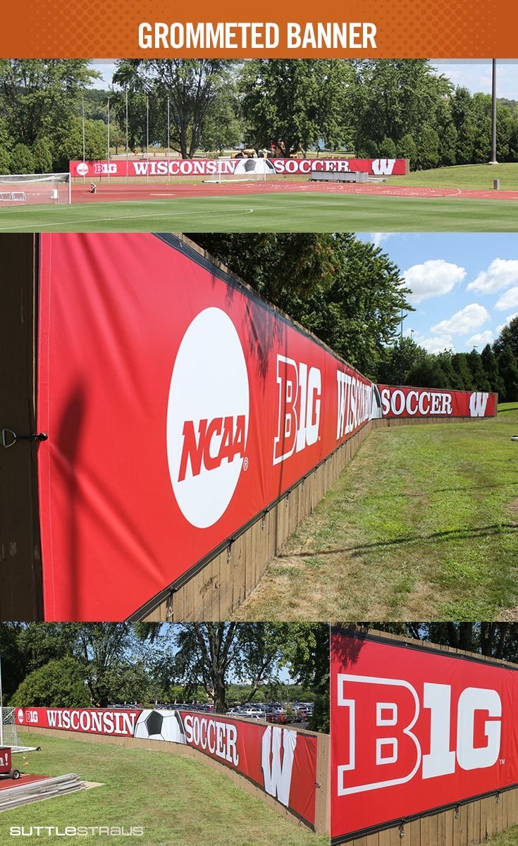 Dual-application heavy-duty air-permeable mesh banner and high-durability outdoor vinyl banner signage branding installed along a commercial construction perimeter in Fort Portal, Uganda—crafted by th